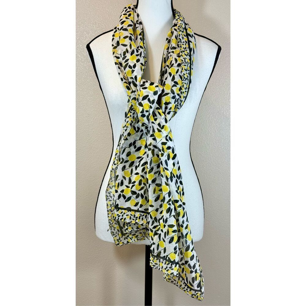 Escada Lightweight Wide Lemon Zest Scarf
